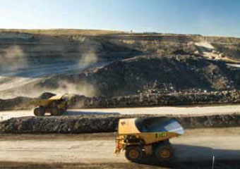 双日株式会社投资额占96%的在澳大利亚MINERVA煤矿的露天矿采掘场